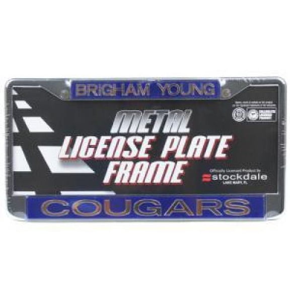 Byu Cougars Metal Inlaid Acrylic License Plate Frame