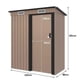 thumbnail image 2 of 5 x 3 FT Cobertizo de Almacenamiento Exterior con Puerta Simple,Ventanillas de Ventilación Blancas y Cerradura para Almacenamiento en Patio Jardín Trasero, 2 of 8