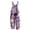Purple, variant on Stralyhd Fun Festive Prints Women's Jumpsuits Baggy Holiday Jumpsuits Sleeveless Rompers Adjustable Strap Overalls S