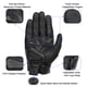 thumbnail image 4 of Guantes de moto Superbike G01-D de piel de cabra para hombre, talla L, 4 of 7