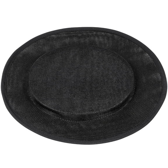 BESTONZON Black Sinamay Base for Cocktail Hat Fascinator DIY Millinery Hair Accessory