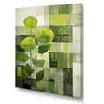 thumbnail image 2 of Designart "Eco-Friendly Symphony of Green Plants IV" Floral Canvas Wall Art - Modern Green Abstract Botanicals Hallway Wall Art Decor, 2 of 6