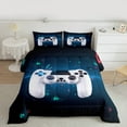 thumbnail image 2 of Manfei Boys Girls Video Game 3 Pieces Queen Comforter Set,Abstract Gamepads Ultra Soft Bedding Sets,Starry Sky Bedding Comforter Set Breathable,Luxury Bedroom Decor,Reversible, 2 of 8