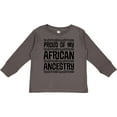 thumbnail image 3 of Inktastic Black History Proud African Ancestry Boys or Girls Long Sleeve Toddler T-Shirt, 3 of 5