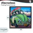thumbnail image 4 of Stupell Industries Eclectic Cowabunga Surfer Cows Black Floating Frame Canvas Art, 18 x 18, by CR Townsend, 4 of 8