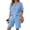 Light Blue women's 2 piece shorts set a1, variant on Women's 2 Piece Shorts Set V Neck Short Sleeve Shirt Drawstring Waist Casual Matching Lounge Outfits Summer Travel Airport Clothes Loungewear Tracksuits, Black M