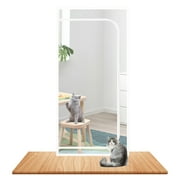 JIAN YA NA Prevent Pet Escape Curtains Partition Mesh Cat Door Screen Mosquito Net w/Zipper,100x210cm