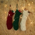thumbnail image 2 of Luxtrada Christmas Stockings 18.1" Large Size Xmas Stockings Decorations,Knit Christmas Stockings,Large Christmas Stocking Knit Sock Santa Candy Gift Bags Xmas Tree Hanging Decor, 2 of 10