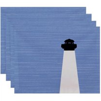 Simply Daisy 18" x 14" Light House Geometric Print Placemat