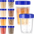 thumbnail image 2 of 10 Pack Salad Dressing Container with Lids Leakproof Condiment Containers Reusable Stackable Plastic Dip Sauce Containers, 2 of 4