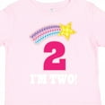 thumbnail image 4 of Inktastic 2nd Birthday 2 Year Old Girls Rainbow Star Girls Toddler T-Shirt, 4 of 5