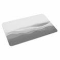 thumbnail image 4 of Grey Ombre Door Mat Indoor Outdoor, Summer Minimalist Ocean Waves Non Slip Welcome Mat with Rubber Backing, Absorbent Fabric Front Door Mats Entryway Rug for Home Patio Entrance 16"x24", 4 of 9