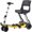 Yellow, variant on Freerider USA Luggie Standard Foldable Scooter, 250 lbs Weight Capacity, 4 mph Top Speed, 44 Degree Turning Radius, 2.5 in Ground Clearance Champagne, 16.5ah