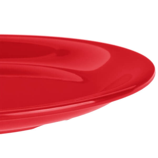 Carlisle Sierrus 7 1/4" Red Narrow Rim Melamine Salad Plate - 48/Case