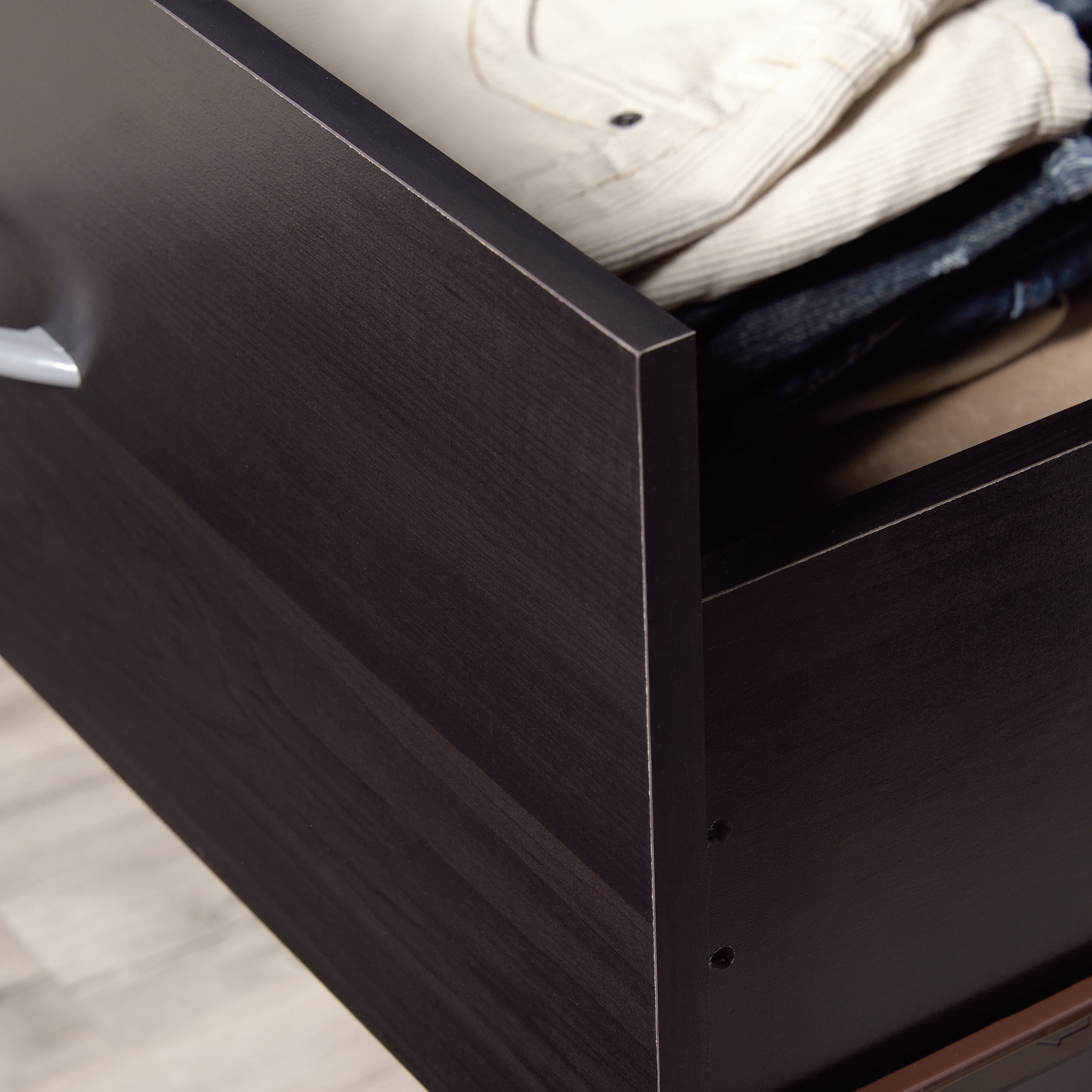 Aukfa 3-Drawer Dresser Chest,Storage Cabinet Compact Multi-Room Organizer for Bedroom/Living Room/ Office,Black