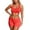 D19/Watermelon Red, variant on Afdoent Women 2 Piece Workout Sets Women's Non Padded Racerback Yoga Set High Waisted Seamless Workout Outfit Breathable Fitness Activewear Fashion Clothes