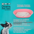 thumbnail image 3 of KE WOOW Cama Mediana para Perro, Gato, Conejo y otras Mascotas, Cesta de Plástico, Incluye Colchón Doble Cara , Color Rosa KE WOOW Cama Plana con colchón mediana, 3 of 10