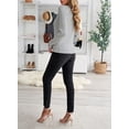 thumbnail image 3 of Asyoly Women Lace Patchwork Sweaters Scoop Neck Long Sleeve Solid Color Button Knitted Pullover Slim Sexy Jumper Elegant Tops, 3 of 6