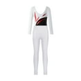 thumbnail image 4 of iiniim Kids Girls 2Piece Gymnastics Bodysuit with Sparkle Ballet Unitard and Legging Pants Gym Tracksuit Dancewear White 6, 4 of 7