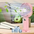 thumbnail image 4 of Dopebox Portable Window Air Conditioner Small Table Fan 12v Portable Air Conditioner 3 Speed Evaporative Cooler, for Room Desk Office (Pink), 4 of 9