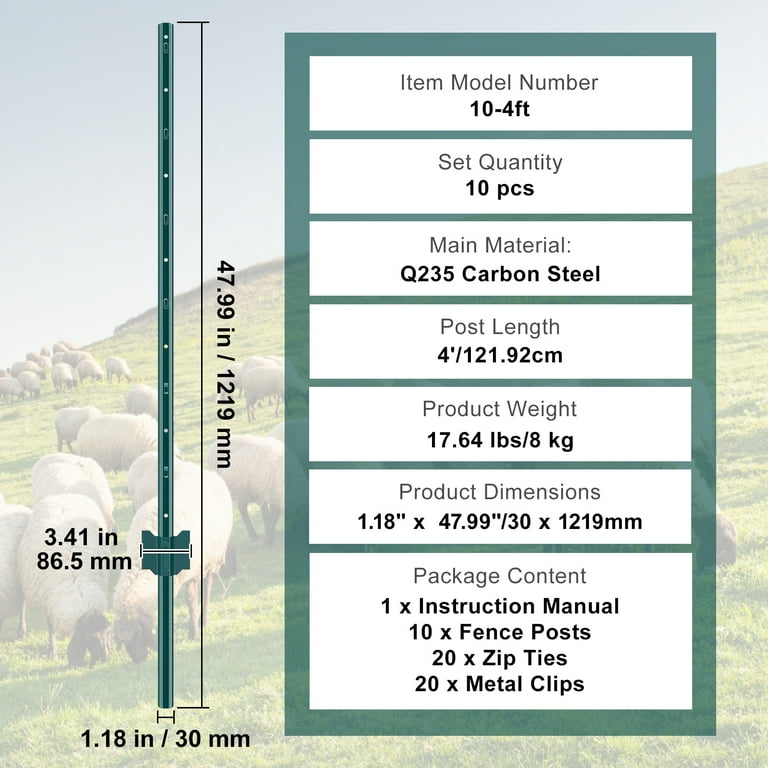 Steel t posts discount