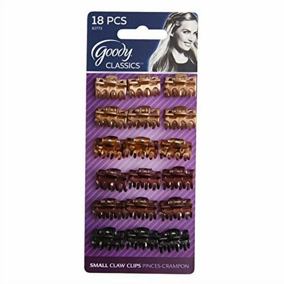 Goody Classics Claw Hair Clip, Mini Bow Tie, 18 On, 0.367 Ounce