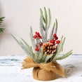 thumbnail image 5 of Wovilon Christmas Decorations Mini Pe Christmas Tree 30cm Christmas Decoration Ornaments Small Snow Powder Desktop Christmas Tree, 5 of 6