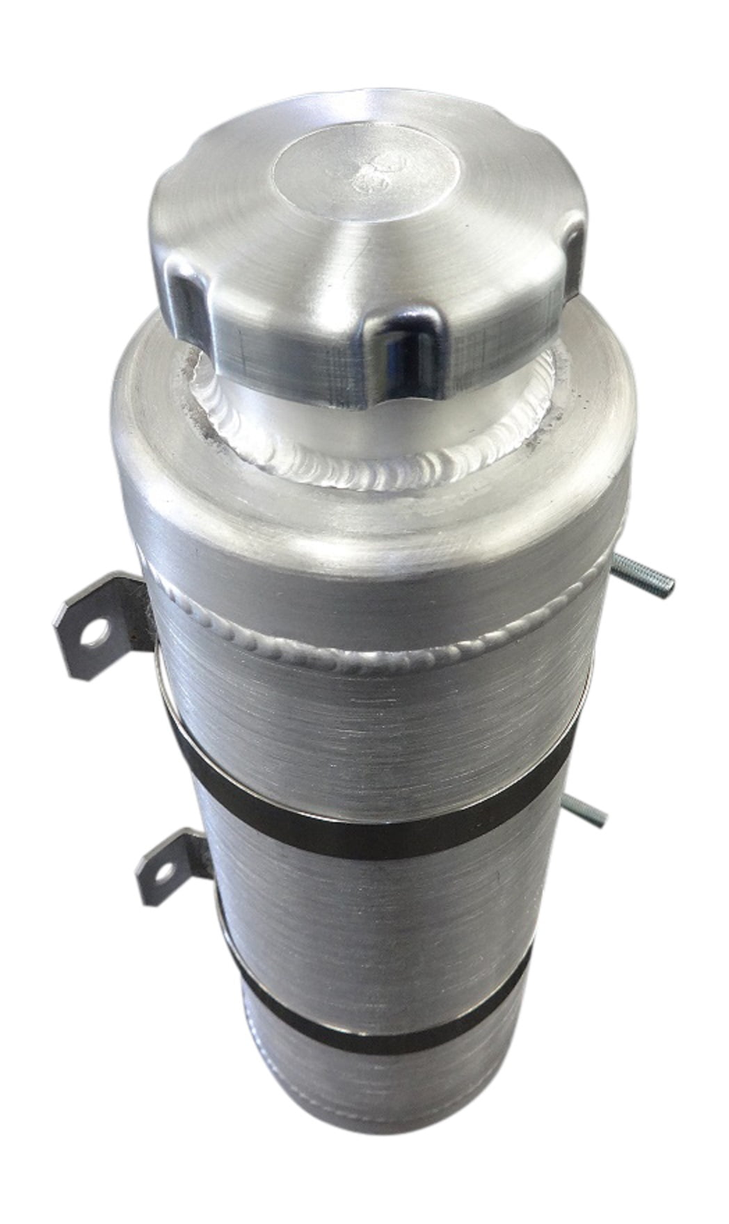 6x20 Vertical Spun Aluminum Gas Tank 2 Gallon 1/4 NPT