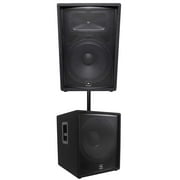 JBL JRX215 1,000 Watt 15" 2-Way DJ P/A Speaker+18" 1,400w Subwoofer Pro Sub