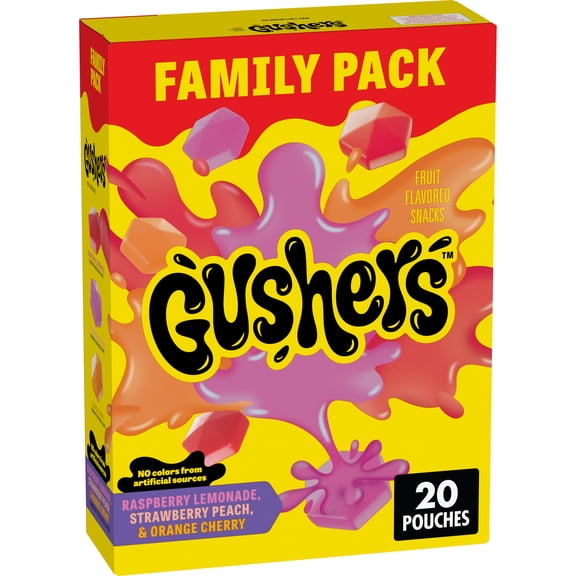 Gushers Fruit Flavored Snacks, Gluten Free, Variety Pack (20 Count)