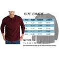 thumbnail image 5 of GENTS BLISS Henley Sweatshirts for Men Long Sleeve Crew Neck Men Sweatshirts Casual Pullover Tops with Pocket, 5 of 6