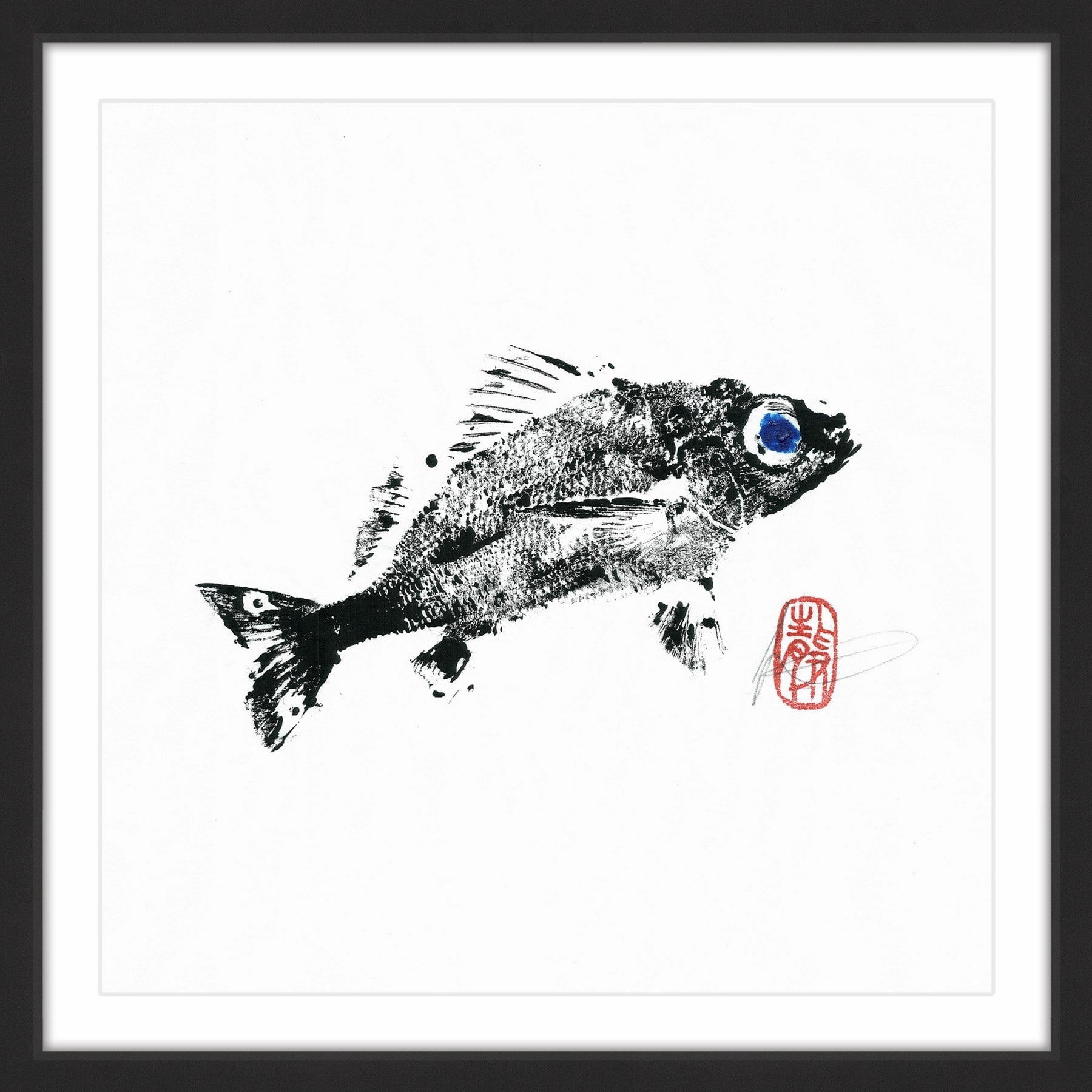 "Grunt" Framed Painting Print
