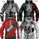 thumbnail image 4 of Sudadera con capucha con estampado mexicano para hombre, sudadera informal con estampado 3D, sudadera holgada informal de gran tamaño, ropa de calle, 4 of 5