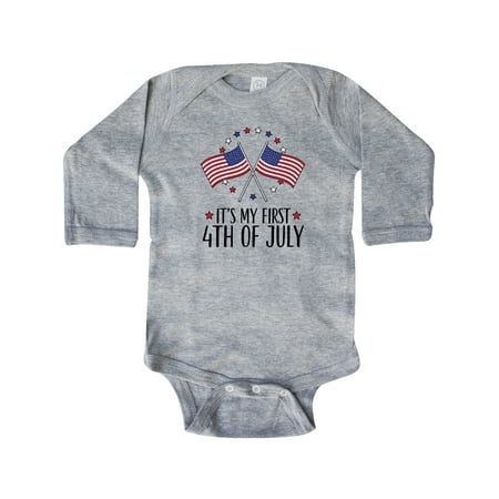 

Inktastic My 1st 4th of July Parade Gift Baby Boy or Baby Girl Long Sleeve Bodysuit