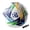 White & Blue, variant on PLAYZAP Soccer Ball Size 5 with Pump Deflated, Vibrant Multicolor Design, Bright Tri-Color Indoor/Outdoor Training Sports Ball, Official Size - Ideal Soccer Gift for Kids, Youth & Adults