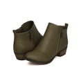 thumbnail image 4 of Breckelles GA08 Women Leatherette Almond Toe Zippered Bootie, 4 of 5