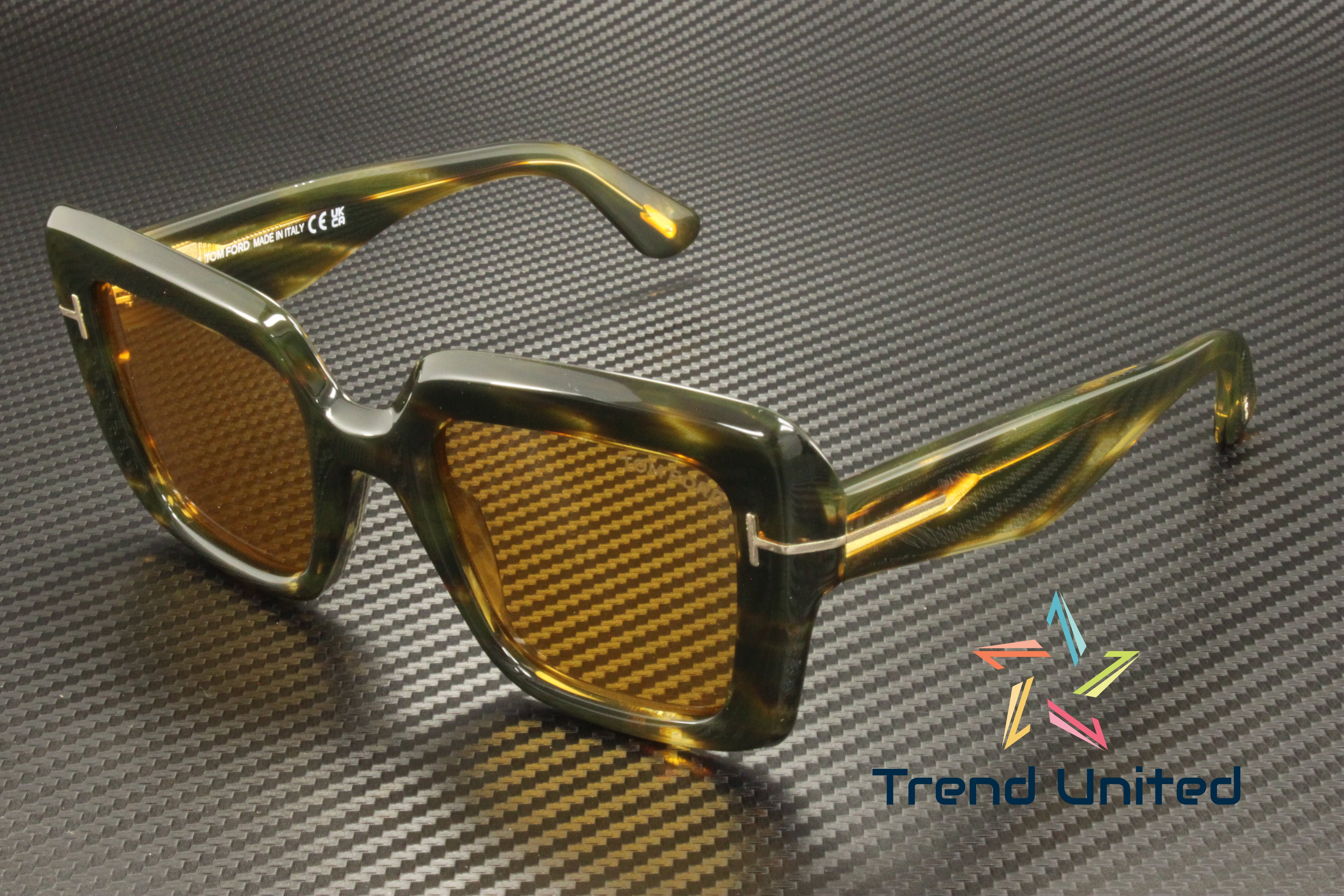 Tom Ford Alistair TF 524 54H Butterfly Tortoise Sunglasses Brown Polarized (B) Tom Ford Alistair FT0524 54H Red Havana Brown Polarized 56  main image 2