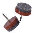 thumbnail image 4 of 20 Pcs Felt Pads for Furniture Legs Table Chair Floor Protectors Glides Sliders Nail Protection Brown 24mm, 4 of 4