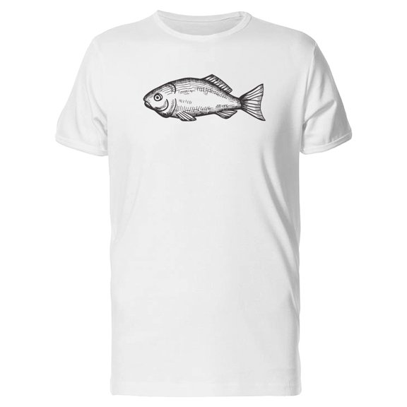 Hand Drawing Of A Saltwater Fish Tee Men's -Image by Shutterstock