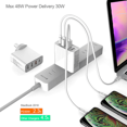 thumbnail image 4 of USB Wall Charger QC3.0 Wall Charger USB Power Adapter 3 Port USB Power Plug Wall Charger, 4 of 5