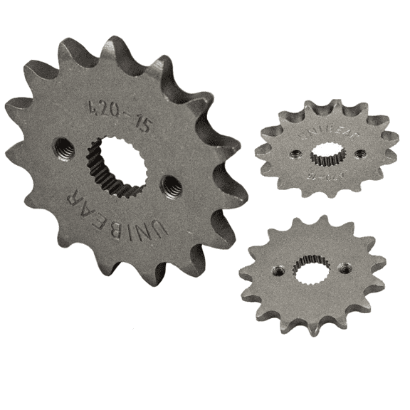 Jeremywell 420 Motorcycle Front Sprocket 15 Tooth Perfect for Dirt Bike, Go Kart, ATV