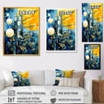 thumbnail image 4 of Designart "Sunlight Collage with Abstract Solar Panels IV" Abstract Framed Wall Art - Modern Yellow Abstract Collages Living Room Framed Canvas Art, 4 of 6