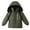 Green Coats fot Kid, variant on Boys Waterproof Ski Full Zip up Jacket Fleece Lined Warm Winter Snow Coat Kids Winter Hooded Jacket Gray 3 Years