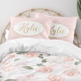 thumbnail image 1 of Juego de Cama Infantil Personalizado Acuarela Floral (Funda nórdica o edredón), 1 of 5