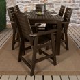 thumbnail image 2 of Highwood 7-pc Weatherly Dining Set - 42" x 84" Rectangle Table, Counter Height, Outdoor, Eco-friendly, Synthetic Wood, 2 of 7