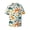 Dinosaurs And Tropical Leaves, variant on offers the Pixel Grid for Men's Casual Short-sleeved Shirt, a button-up collared shirt with a pocket, perfect for beach vacations and yacht travel in the Small size.