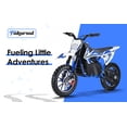 thumbnail image 2 of Dirt Bike, Kids Electric Motocross Bike, Off Road Mini Motorcycle, Electric Pocket Motorbike with High-Performance Motor and Battery, 10 Inch Tires-Blue, 2 of 9