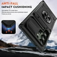 thumbnail image 4 of Decase Phone Case for Samsung Galaxy S24 Ultra with Screen Protector,Military Grade Shockproof Case  [TPU + PC] with Hidden Card Slots & Ring Kickstand Magnetic Car Mount for Galaxy S24 Ultra,Black, 4 of 8