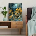 thumbnail image 5 of Golden Fox Sleeping In Flowers Canvas Print Cozy Home Decor, 5 of 8