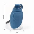 thumbnail image 4 of FEOLGEHLY Slow Feed Travel Dog Water Bowl Pet Water Bottle, Non Skid Leaf Shaped Silicone Portable Foldable Outdoor Drinking Water Container for Small Dogs and Indoor Cats Travel Use, 4 of 6